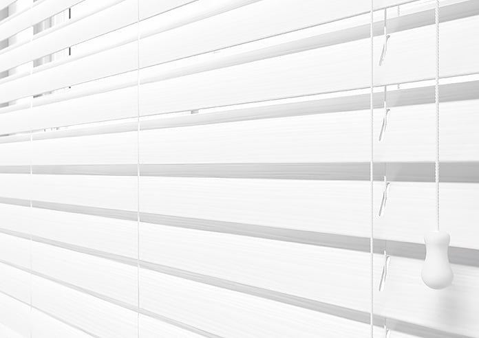 Ecowood, Soft White Fine Grain - Motorised Venetian Blind - Image 4